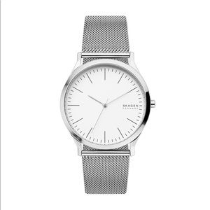 NWT: Skagen Jorn Silver-Tone Steel Watch